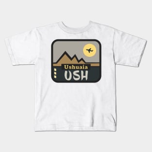 USH USUAIA airport code Kids T-Shirt